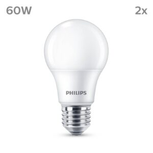 Philips LED žárovka E27 8W 806lm 2700K matná 2ks